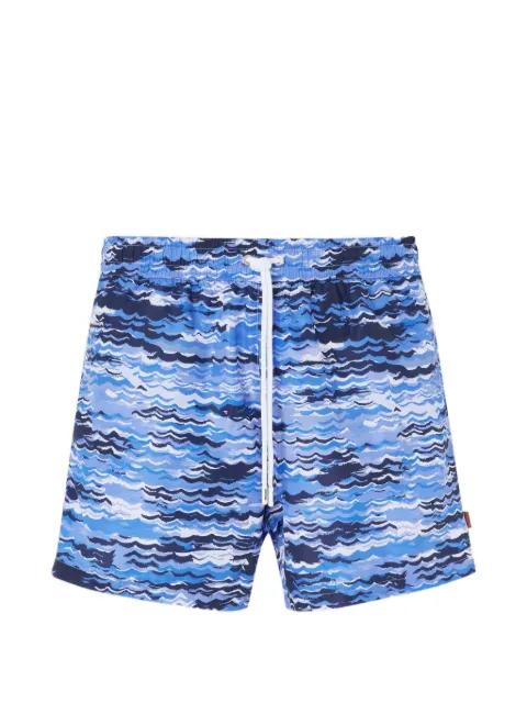 wave-pattern swim shorts by MISSONI