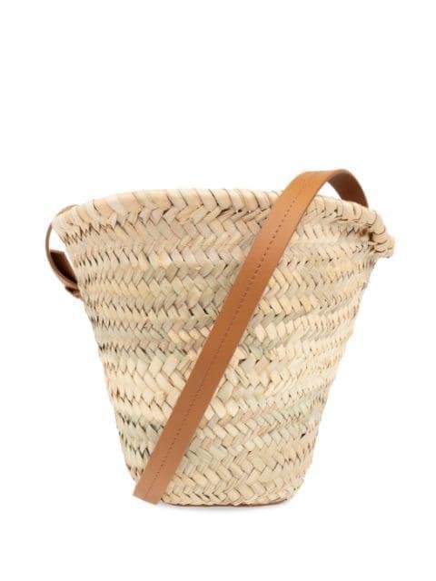 woven-raffia bucket bag by MISSONI