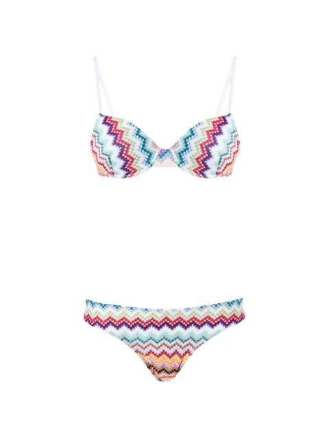 zig-zag-pattern bikini set by MISSONI