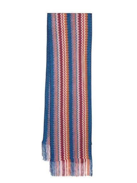 zig-zag pattern knitted scarf by MISSONI
