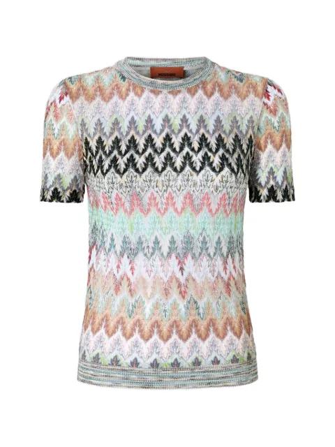 zig-zag short-sleeve knitwear by MISSONI