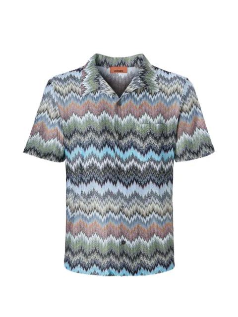 zig-zag short-sleeve shirt by MISSONI
