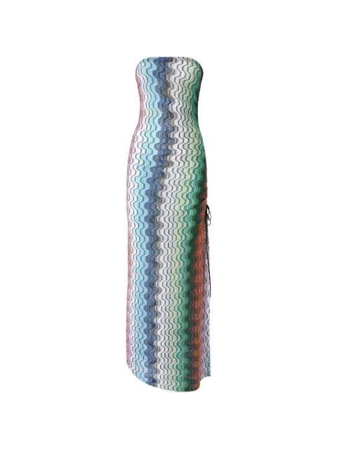 zig-zag slit maxi dress by MISSONI