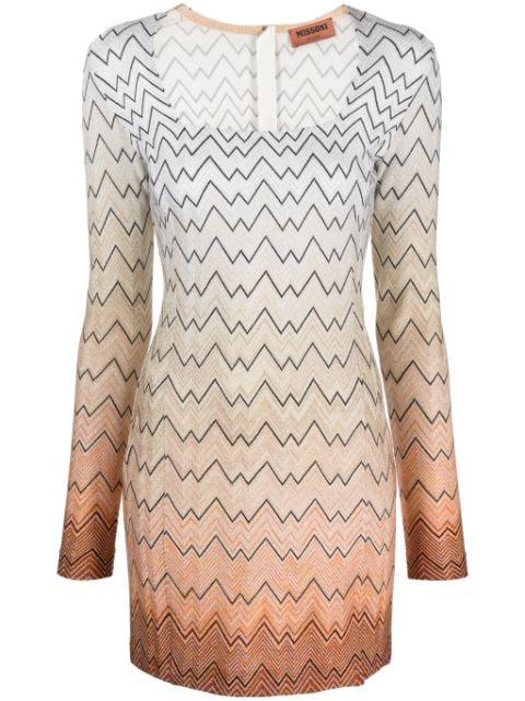 zigzag intarsia-knit minidress by MISSONI