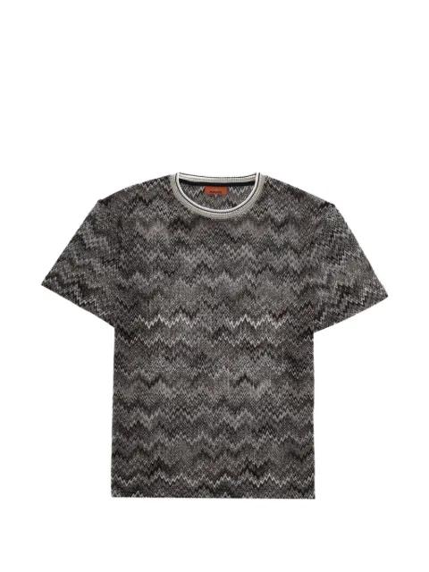 zigzag-knit T-shirt by MISSONI