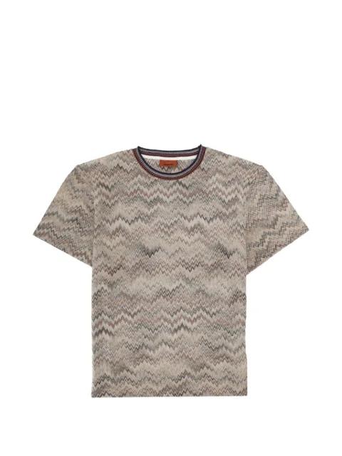 zigzag-knit T-shirt by MISSONI