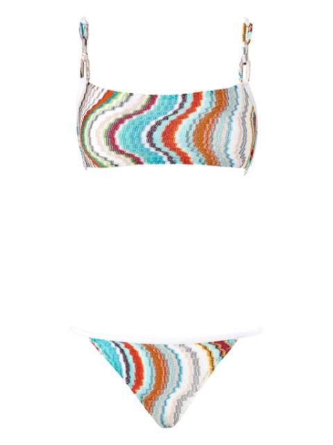 zigzag-knit bikini set by MISSONI