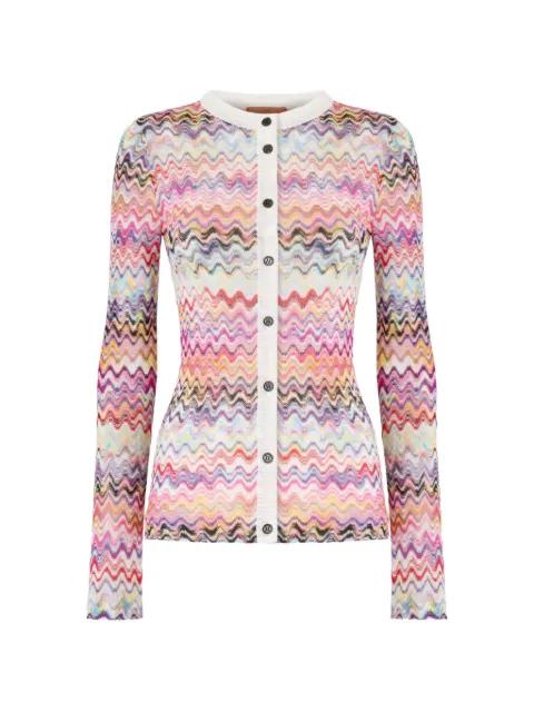 zigzag-knit cardigan by MISSONI