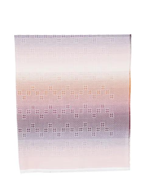 zigzag-knit fringed scarf by MISSONI