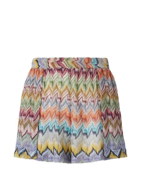 zigzag-knit shorts by MISSONI