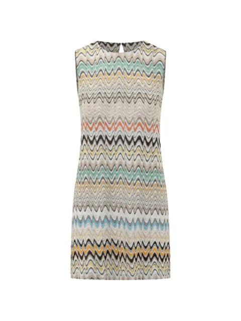 zigzag-knit sleeveless mini dress by MISSONI