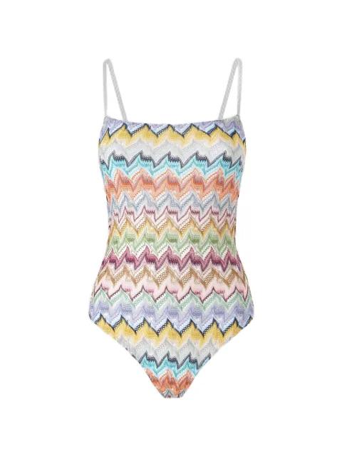 zigzag-knit swimsuit by MISSONI