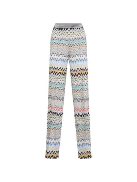 zigzag-knit trousers by MISSONI