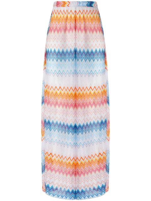zigzag lamé trousers by MISSONI
