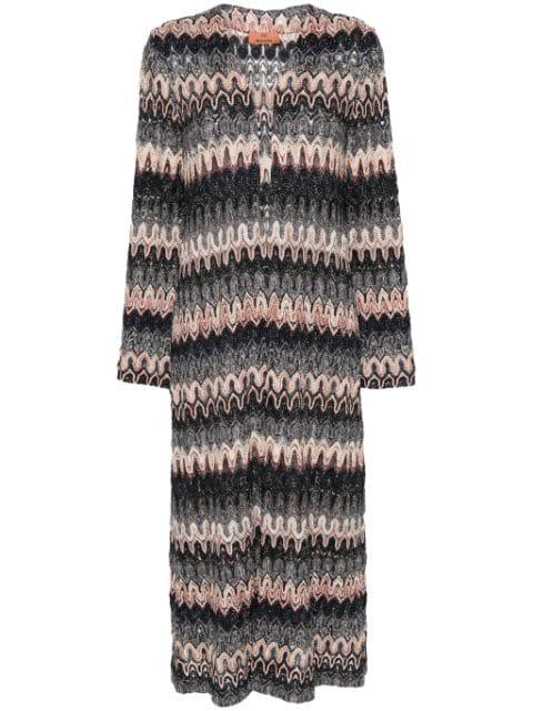 zigzag metallic long cardigan by MISSONI