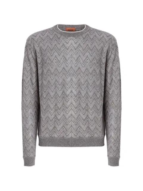zigzag-pattern crew-neck sweater by MISSONI