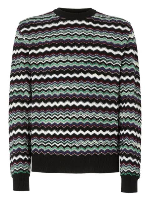 zigzag-pattern crew-neck sweater by MISSONI