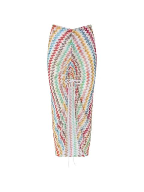 zigzag-pattern long skirt by MISSONI
