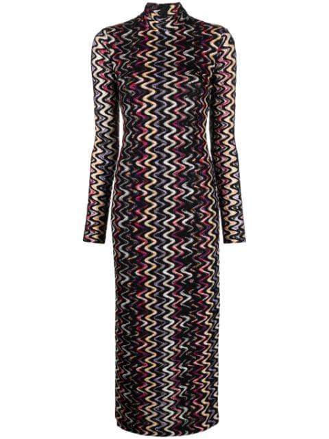 zigzag-pattern maxi dress by MISSONI
