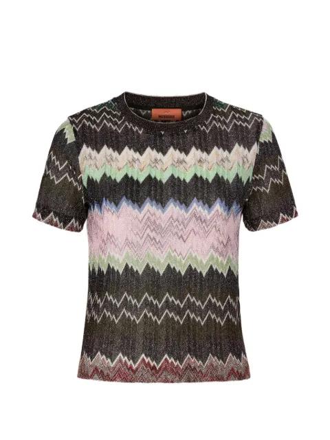 zigzag-pattern short-sleeve T-shirt by MISSONI