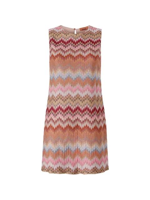 zigzag-pattern sleeveless mini dress by MISSONI