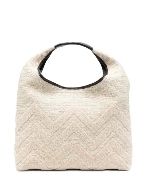 zigzag-pattern tote bag by MISSONI