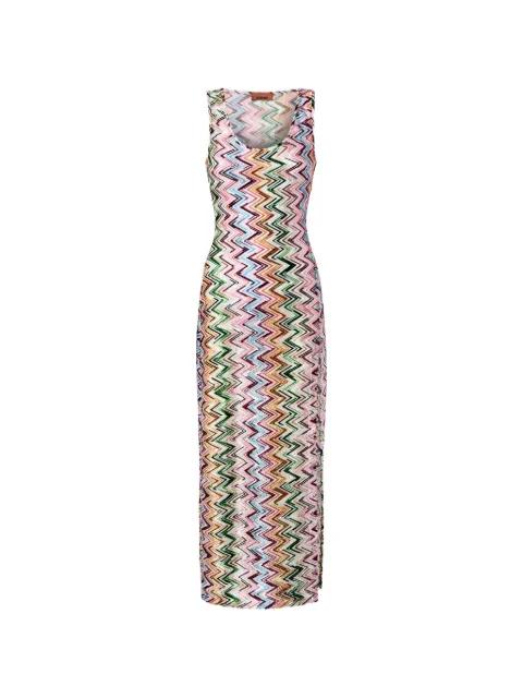 zigzag-patterned maxi dress by MISSONI