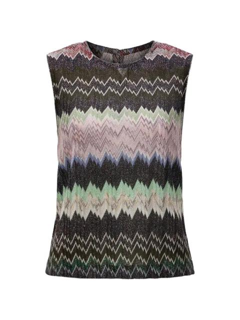 zigzag-patterned top by MISSONI