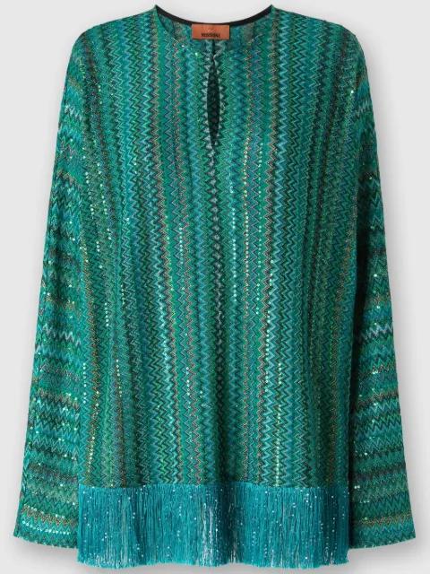 zigzag-print blouse by MISSONI