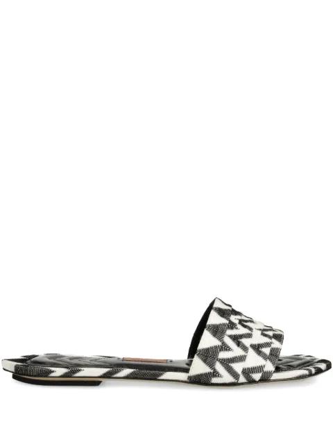zigzag-print slides by MISSONI