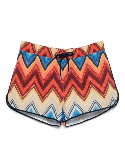 zigzag-print swim shorts by MISSONI