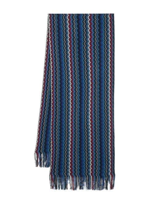 zigzag-print wool scarf by MISSONI