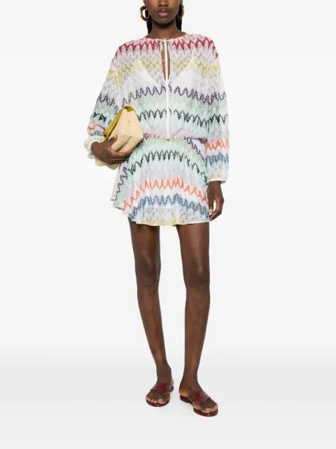 zigzag tie mini dress by MISSONI