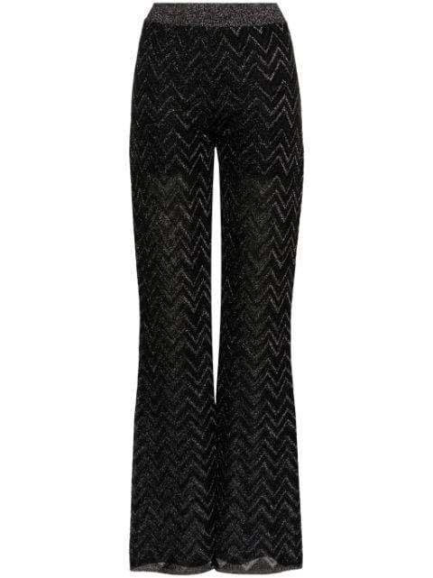 zigzag wide-leg trousers by MISSONI