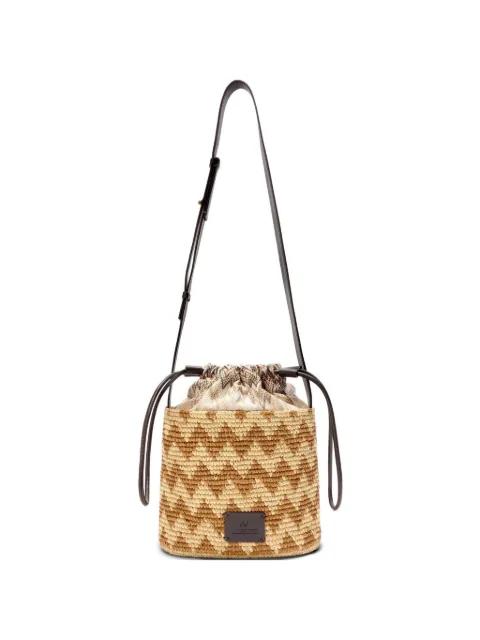 zigzag-woven bucket bag by MISSONI