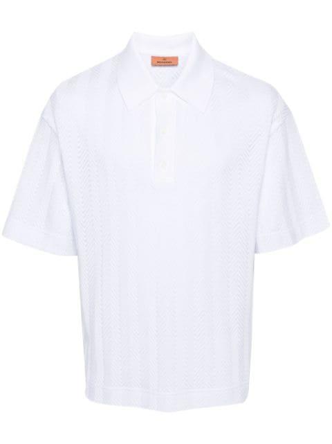 zigzag-woven polo shirt by MISSONI