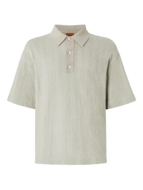 zigzag-woven polo shirt by MISSONI