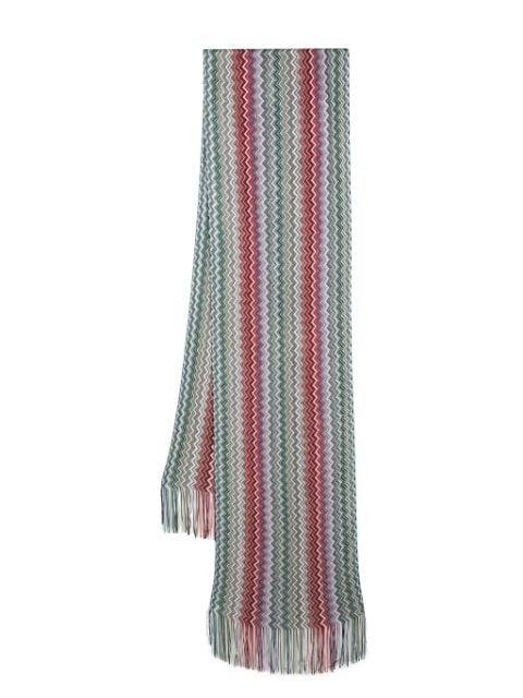 zigzag-woven scarf by MISSONI