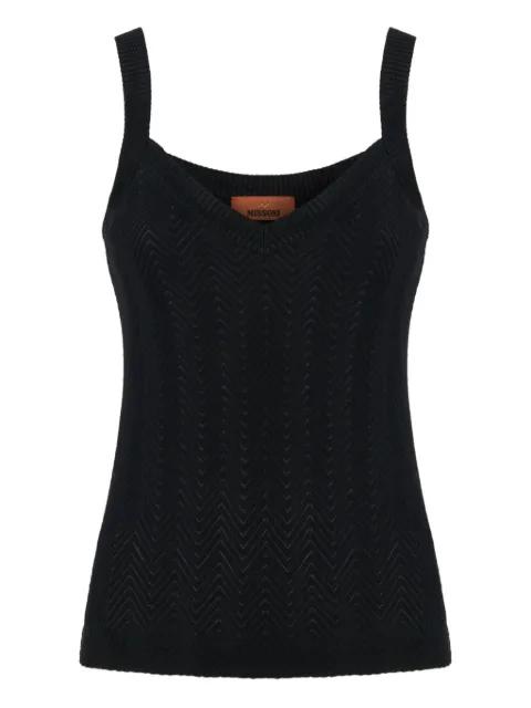 zigzag-woven tank top by MISSONI