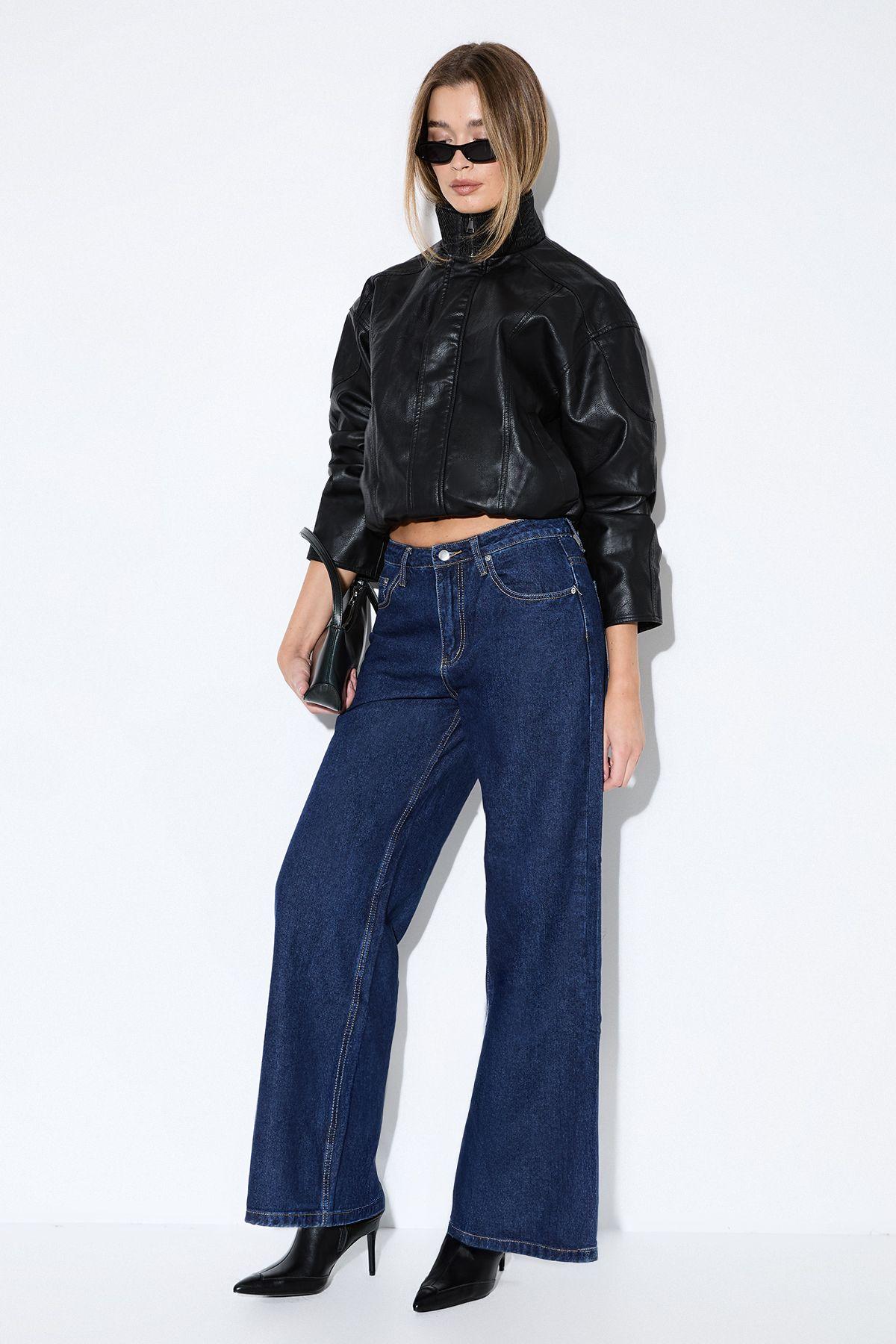 Denim Wide Leg Jeans by MISSPAP