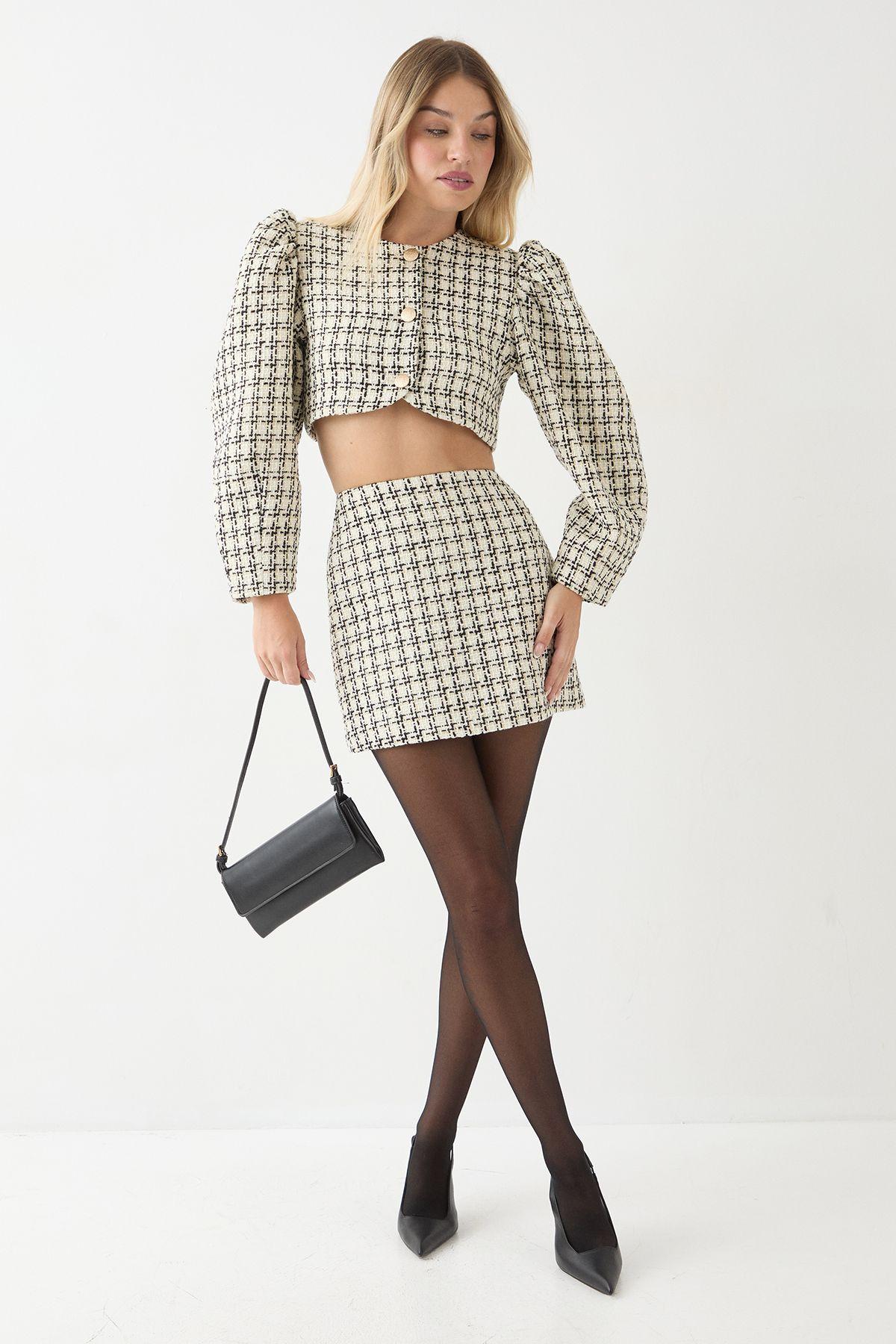Premium Boucle mini skirt by MISSPAP