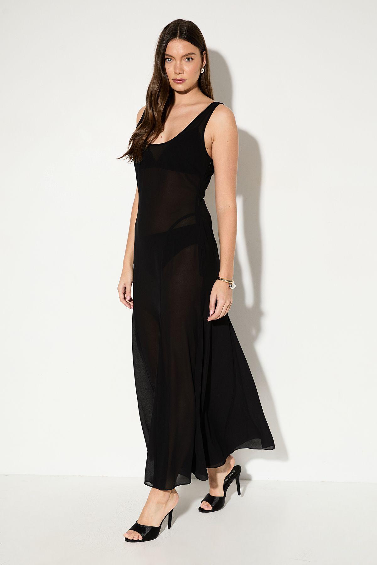 Premium Chiffon Godet Dress by MISSPAP