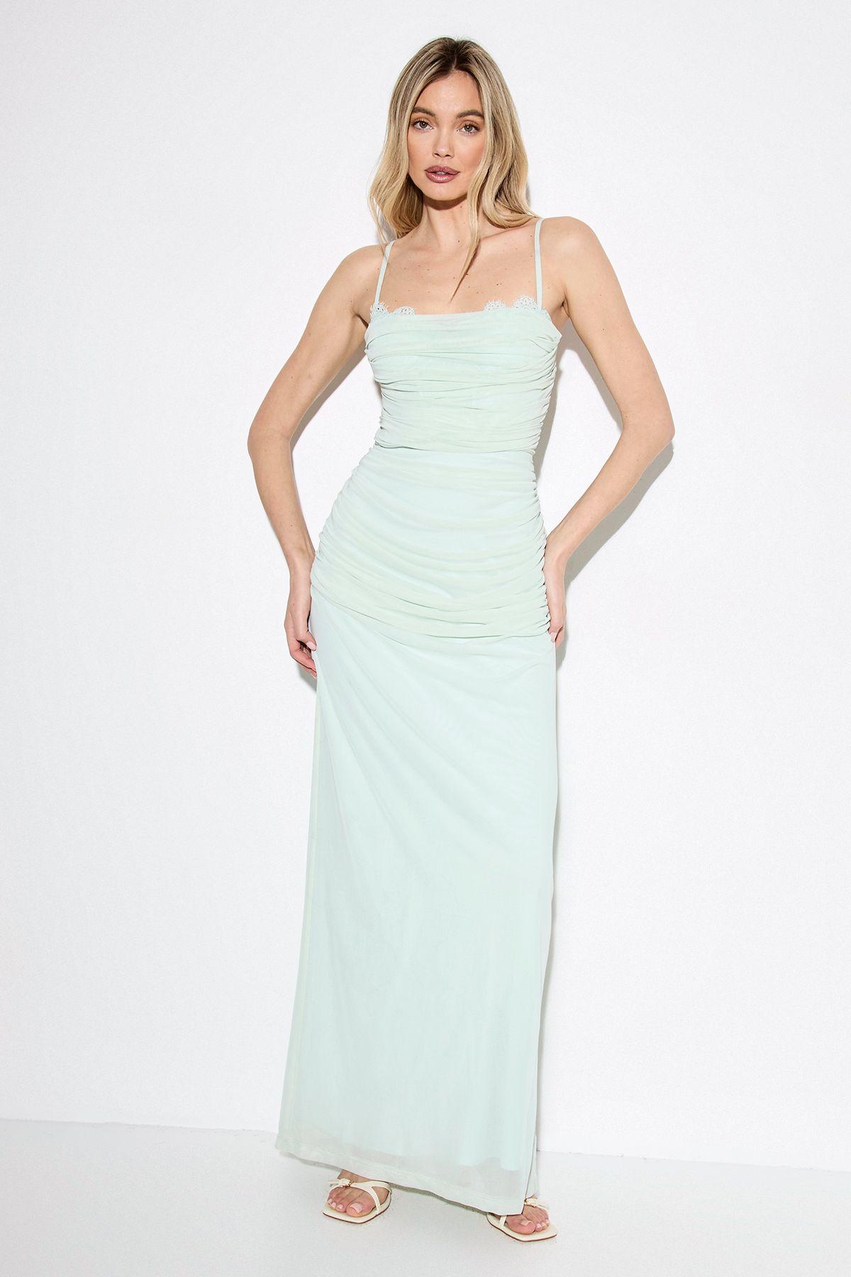 Premium Tulle Lace trim Maxi Dress by MISSPAP