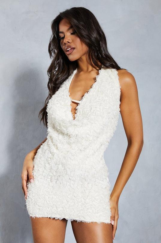 Textured High Waisted Bodycon Mini Skirt by MISSPAP