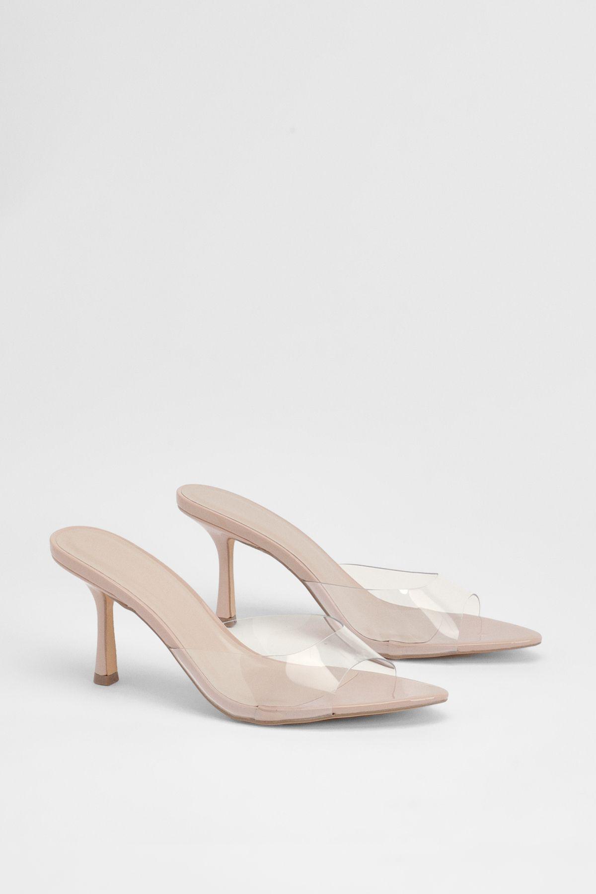 Vinyl High Stiletto Mules by MISSPAP