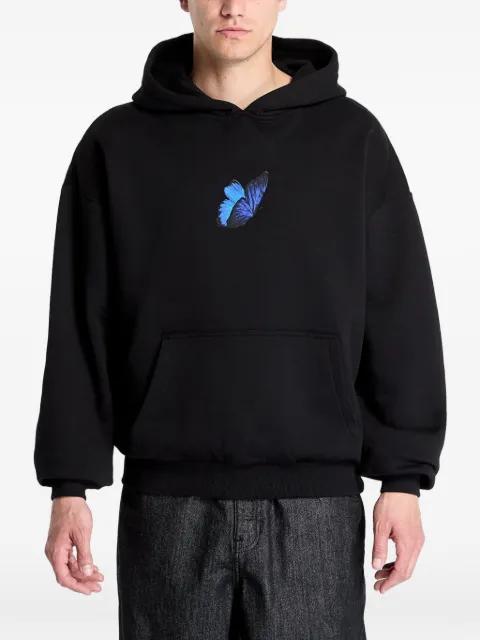 Le Papillon butterfly-print hoodie by MISTER TEE