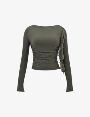 Ruffle-trim woven top by MISTRESS ROCKS