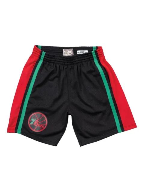 1996-97 Philadelphia 76ers christmas swingman shorts by MITCHELL&NESS