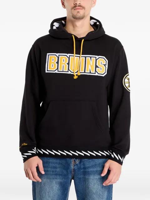 Boston Bruins logo-print hoodie by MITCHELL&NESS