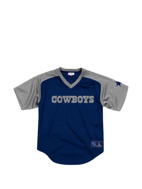 Dallas Cowboys Final Second V-neck T-shirt by MITCHELL&NESS